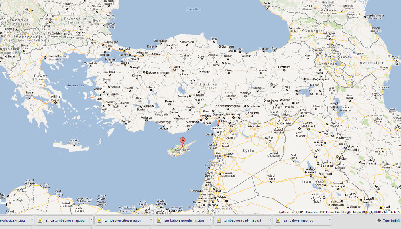 karte von nordlich zypern turkei